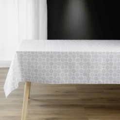 NAPPE RECTANGLE 140X240CM IMPRIME EFFET LIN CALLIS