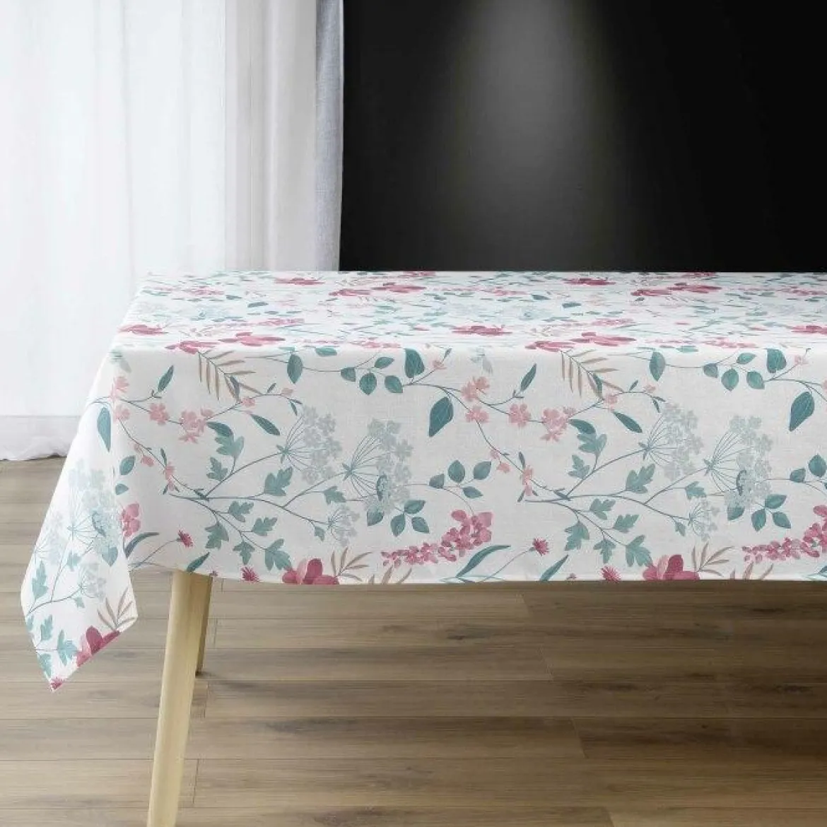 NAPPE RECTANGLE 140X240CM IMPRIME LIN FLORANTINE