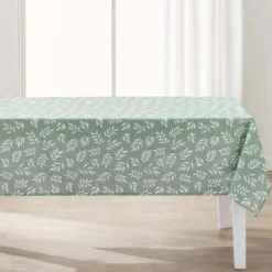 NAPPE RECTANGLE 145X240CM IMPRIME MILOVA SAUGE
