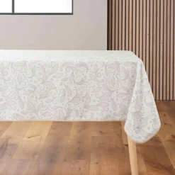 NAPPE RECTANGLE 145X240CM IMPRIME METALLISE LEYA