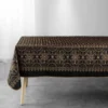 NAPPE RECTANGLE 150X240CM IMPRIME SHERINE NOIR