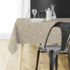 NAPPE RECTANGLE 140X240CM MICRO IMPRIMEE MINDY NATUREL