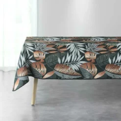 NAPPE RECTANGLE 150X240 CM POLYESTER IMPRIME ALIANOR KAKI