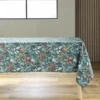 NAPPE RECTANGLE 145X240CM POLYESTER IMPRIME STYLIS BLEU