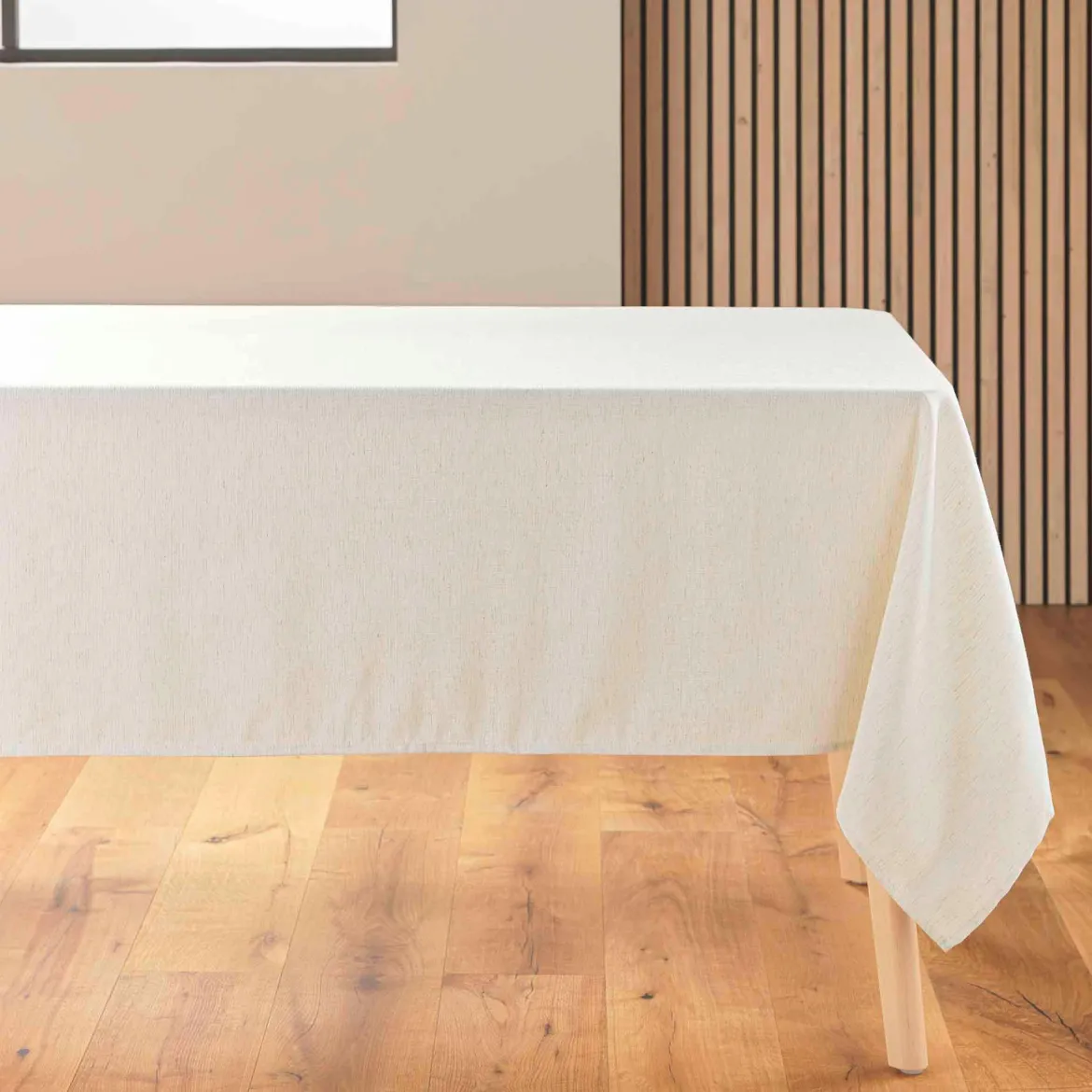 NAPPE RECTANGLE 140X240CM POLYESTER LIN UNI PAULINE