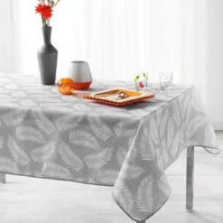 NAPPE RECTANGLE 150X240 CM POLYESTER IMPRIME LIFETTE GRIS