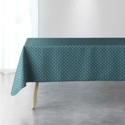 NAPPE RECTANGLE 150X240 CM POLYESTER IMPRIME ARTCHIC BLEU