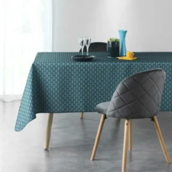 NAPPE RECTANGLE 150X240 CM POLYESTER IMPRIME ARTCHIC BLEU