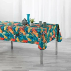 NAPPE RECTANGLE 150X240CM POLYESTER IMP COCOBELLO BLEU