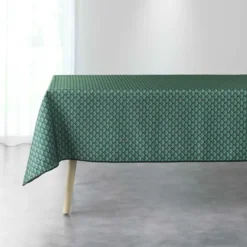 NAPPE RECTANGLE 150X240 CM POLYESTER IMPRIME ARTCHIC VERT