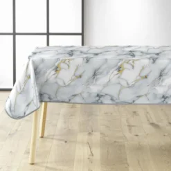 NAPPE RECTANGLE 140X240CM PVC IMPRIME METALLISE MARQUINA