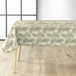 NAPPE RECTANGLE 140X240CM PVC IMPRIME METALLISE PLUMINA
