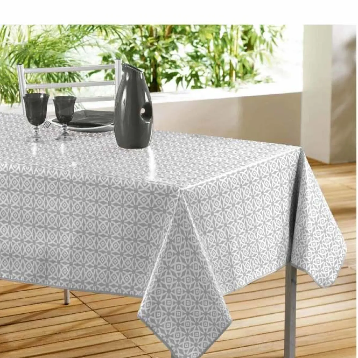 NAPPE RECTANGLE 140X240CM PVC IMPRIME ABACA