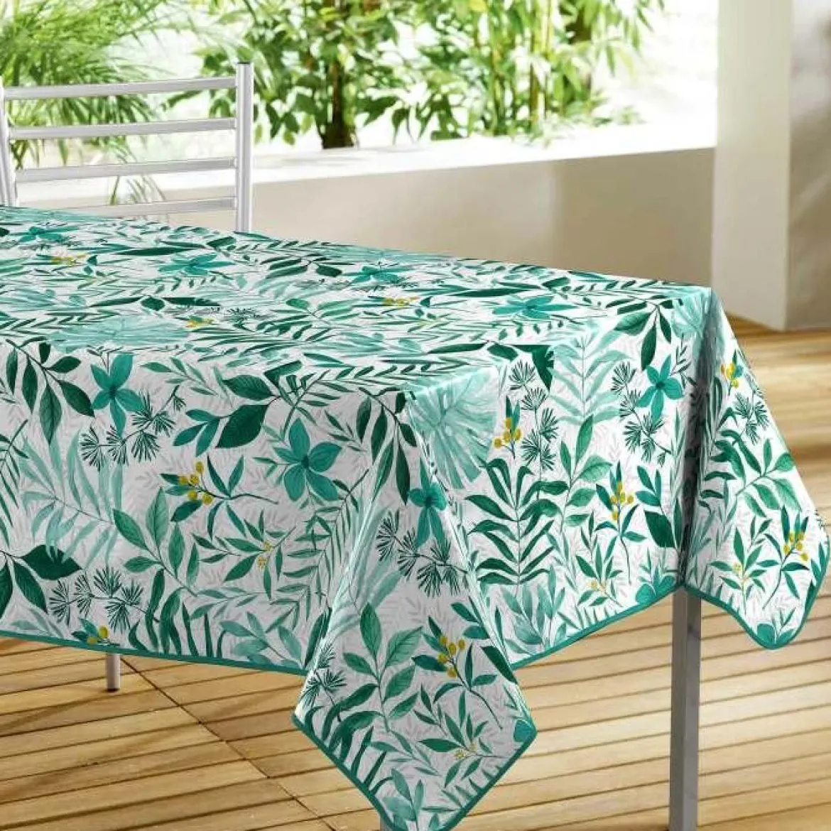 NAPPE RECTANGLE 140X240CM PVC SOUSBOIS BLANC