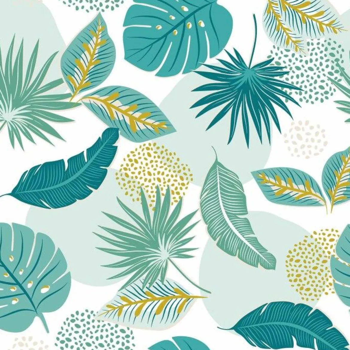 NAPPE RECTANGLE 140X240CM PVC TEXTILIA PLANTANIA BLEU