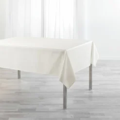 NAPPE RECTANGLE 140X250 CM UNI ENDUIT NEWTON CREME