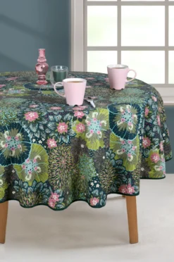 NAPPE RONDE 160CM GUZMAN PETROLE