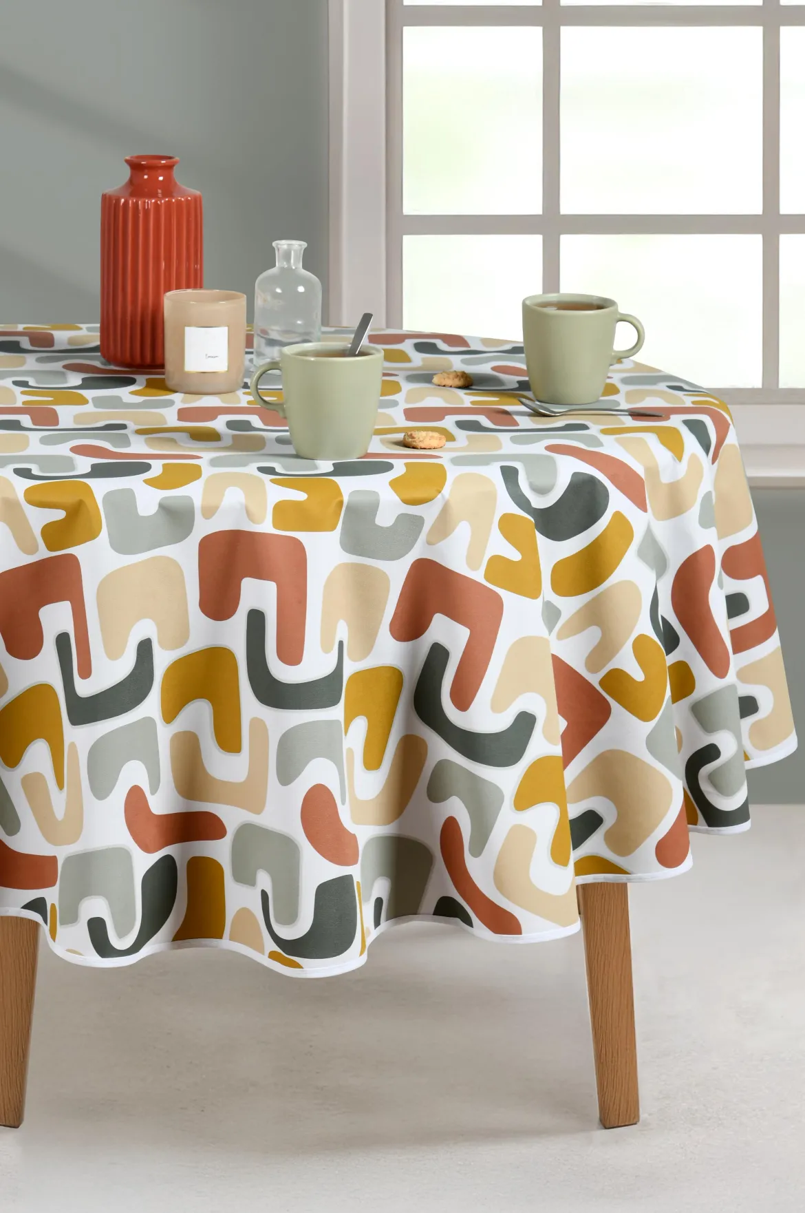 NAPPE RONDE 160CM JOAN MULTICOLORE
