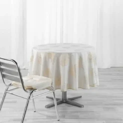 NAPPE RONDE 180 CM POLYESTER IMP SUNNY GOLD