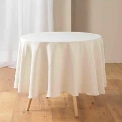NAPPE RONDE 0 180CM POLYESTER LIN UNI PAULINE