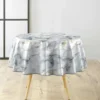 NAPPE RONDE 0 160CM PVC IMPRIME METALLISE MARQUINA