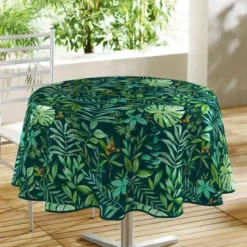 NAPPE RONDE 160CM PVC SOUSBOIS VERT