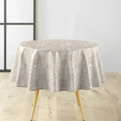 NAPPE RONDE 0 160CM PVC TEXTILIA CARELLA BLANC