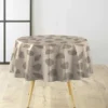 NAPPE RONDE 0 160CM PVC TEXTILIA FEUILLYS LIN