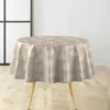 NAPPE RONDE 0 160CM PVC TEXTILIA FEUILLYS BLANC
