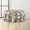 NAPPE RONDE 0 160CM PVC TEXTILIA PAILLETTES EBANY CHOCO