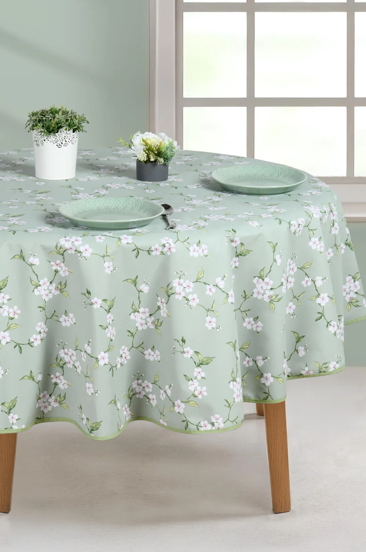 NAPPE RONDE 160CM SAPPORO VERT
