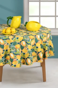 NAPPE RONDE 160CM SORRENTE JAUNE