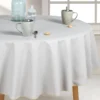 NAPPE RONDE D 160CM LOUVAIN ECRU
