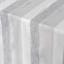 NAPPE 140X240CM COTON METALLISE ELDORA NATUREL ARGENT