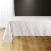 NAPPE 140X240CM MICROFIBRE IMPRIMEE FLORELLE CORAIL