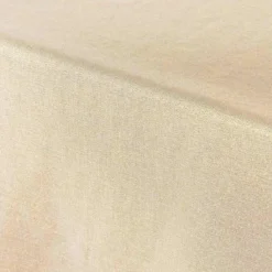 NAPPE 140X240 CM POLYESTER UNI METALLISE SILVERY LIN OR