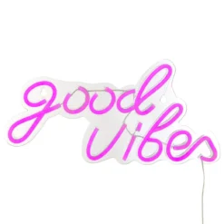 NEON LED MURAL GOOD VIBES L.40CM