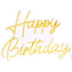 NEON LED MURAL HAPPY BIRTHDAY L.42CM