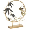 OBJET METAL OISEAU H.36CM