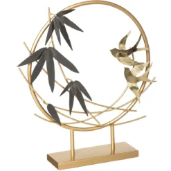 OBJET METAL OISEAU H.36CM