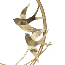 OBJET METAL OISEAU H.36CM
