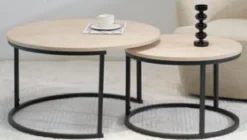 ONYX TABLE BASSE ONYX GRAND MODELE PIEDS NOIR