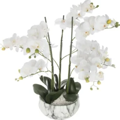 ORCHIDEE POT MARBRE SANAE H.65CM