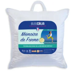 OREILLER PERCALE MEMOIRE DE FORME MEMOFILL 60X60CM 750GR