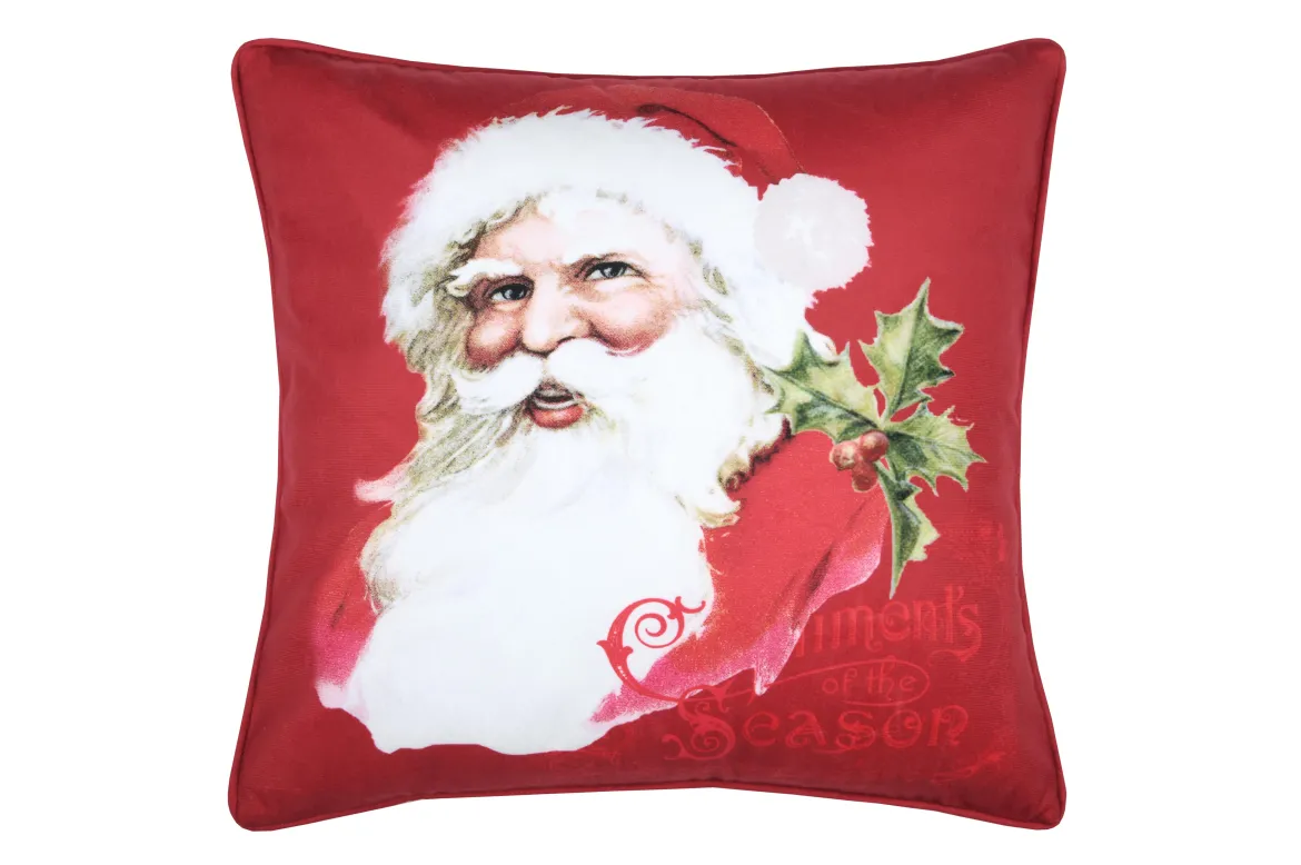 OSWALD COUSSIN VELOURS 40X40CM ROUGE