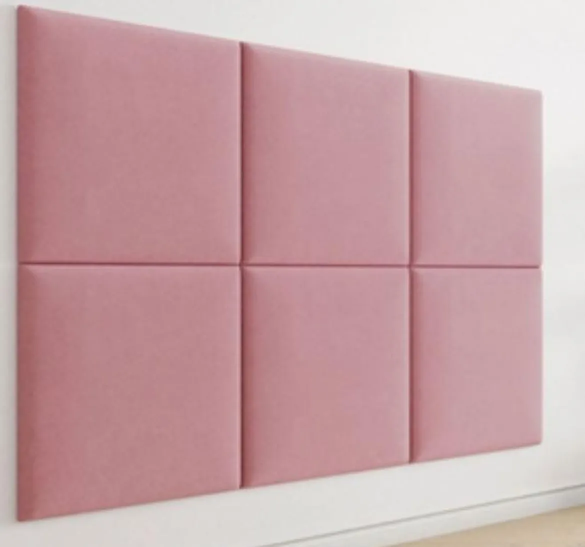 PAG PANNEAU MURAL REMBOURRE 60CMX60CM ROSE