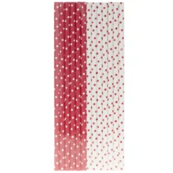 PAILLES X25 PAPIER POIS