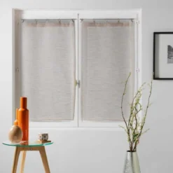 PAIRE DROITE ANNEAUX 2X60X120CM MILZA BEIGE