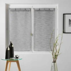 PAIRE DROITE ANNEAUX 2X60X160CM MILZA ANTHRACITE