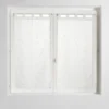 PAIRE DROITE PASSANTS 60X160CM VOILE METALLISE MAISSA